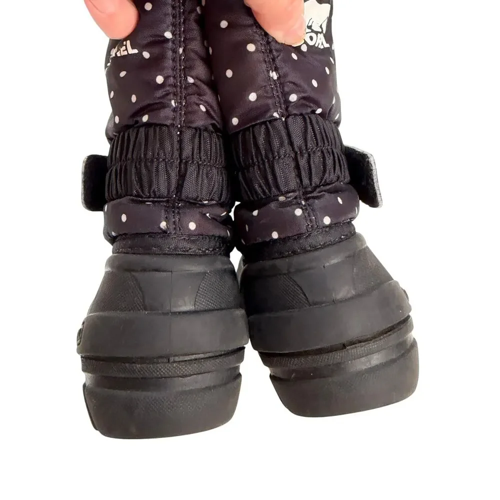Sorel Kids Black Flurry Snow Boot Toddler Girls 9